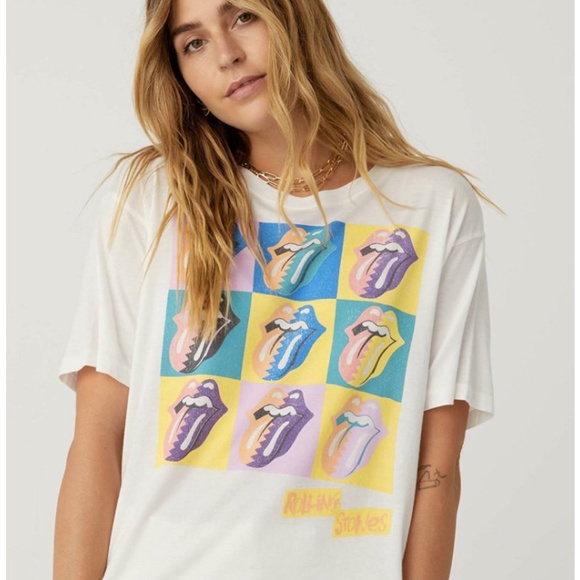 Daydreamer Tops - DAYDREAMER Rolling Stones Urban Jungle Tee, L NWT